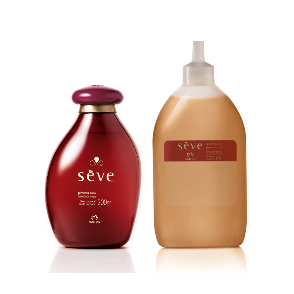 Kit Óleo Desodorante Corporal Sève Pimenta Rosa com Refil