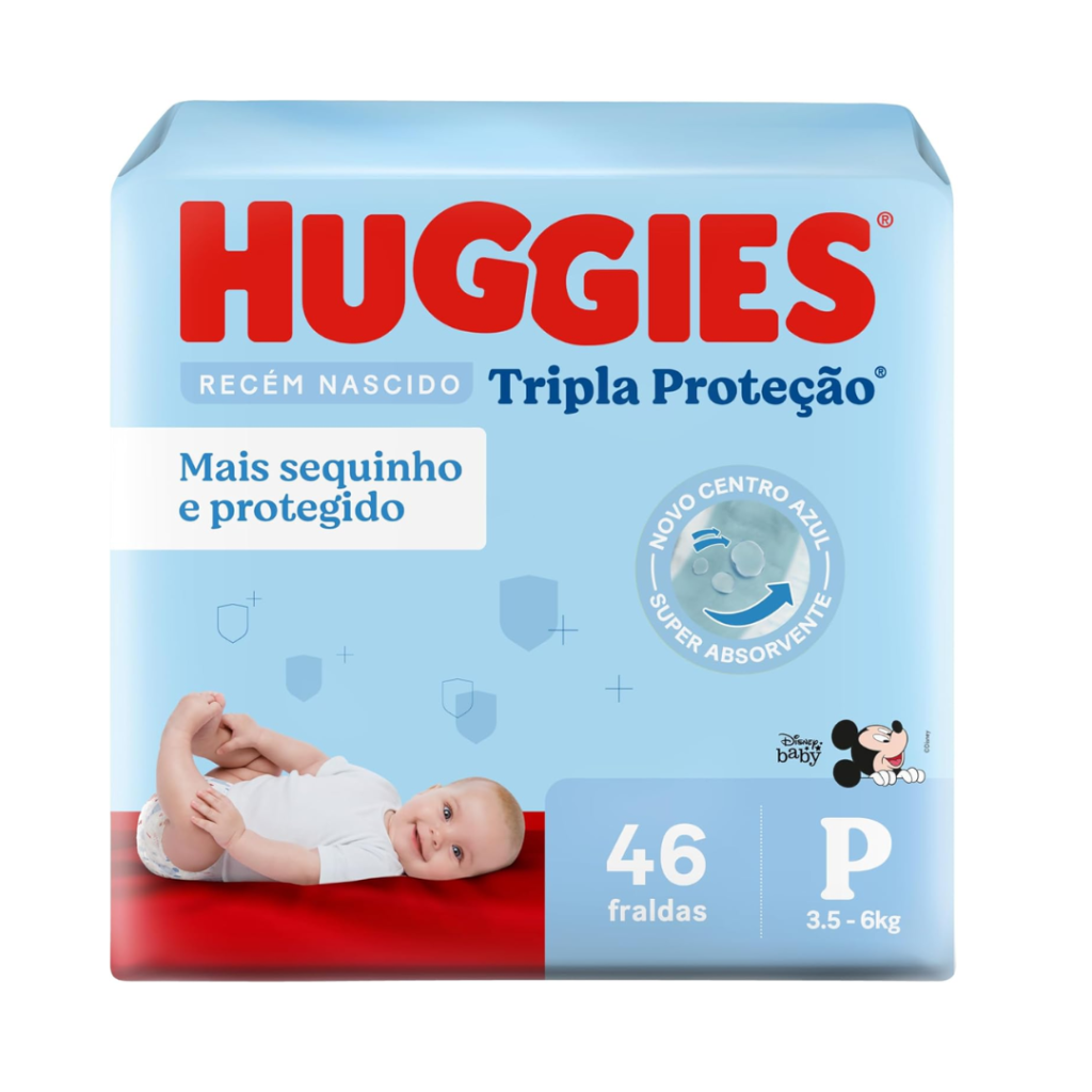 Huggies Fralda Tripla Proteção P 46 Un