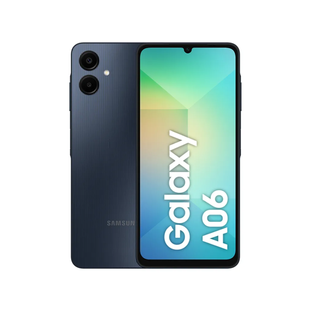 Smartphone Samsung Galaxy A06 4G 128GB 4GB RAM Dual Chip Câmera Traseira 50+2MP Frontal 8MP Tela 6,7" Android 14.0 Azul Escuro