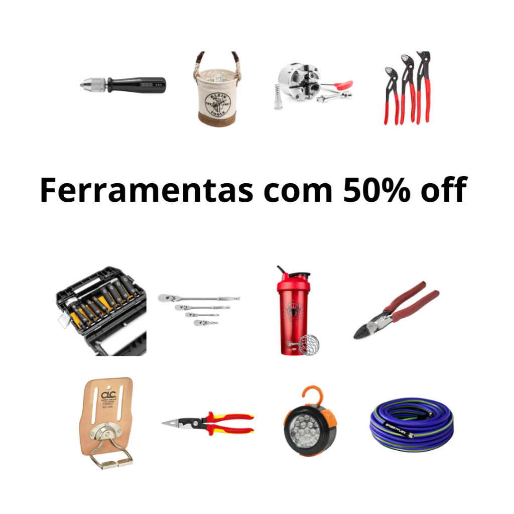 Seleção de Ferramentas com 50% off