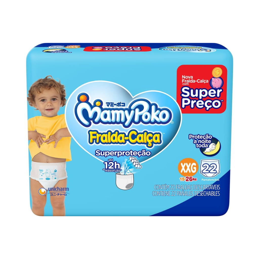 MamyPoko Fralda-Calça Superproteção Xxg 22 Unidades