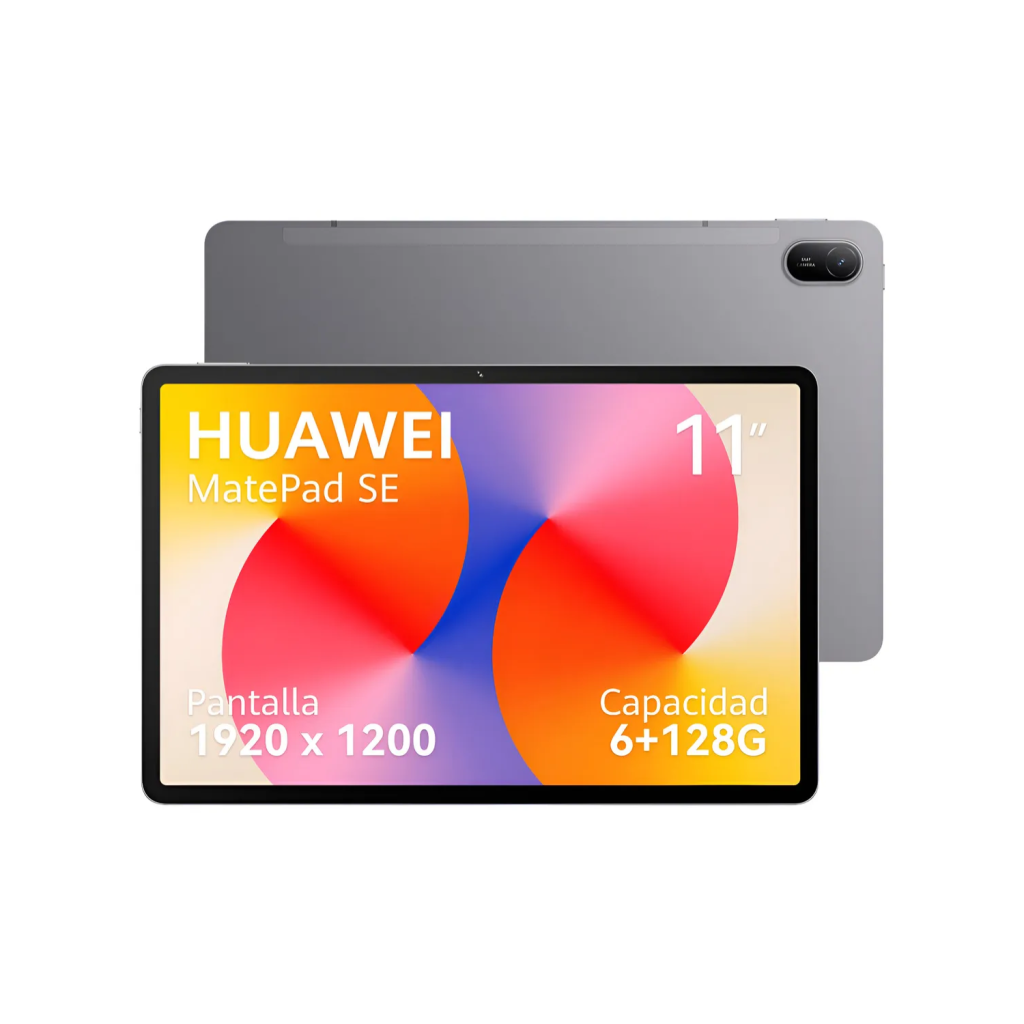Tablet  MatePad SE 11 6+128GB Tela HUAWEI FullView de 11" Superbateria de 7700 mAh 225W Câmera Traseira 8 MPCâmera Frontal 5 MP Cinza Nebula