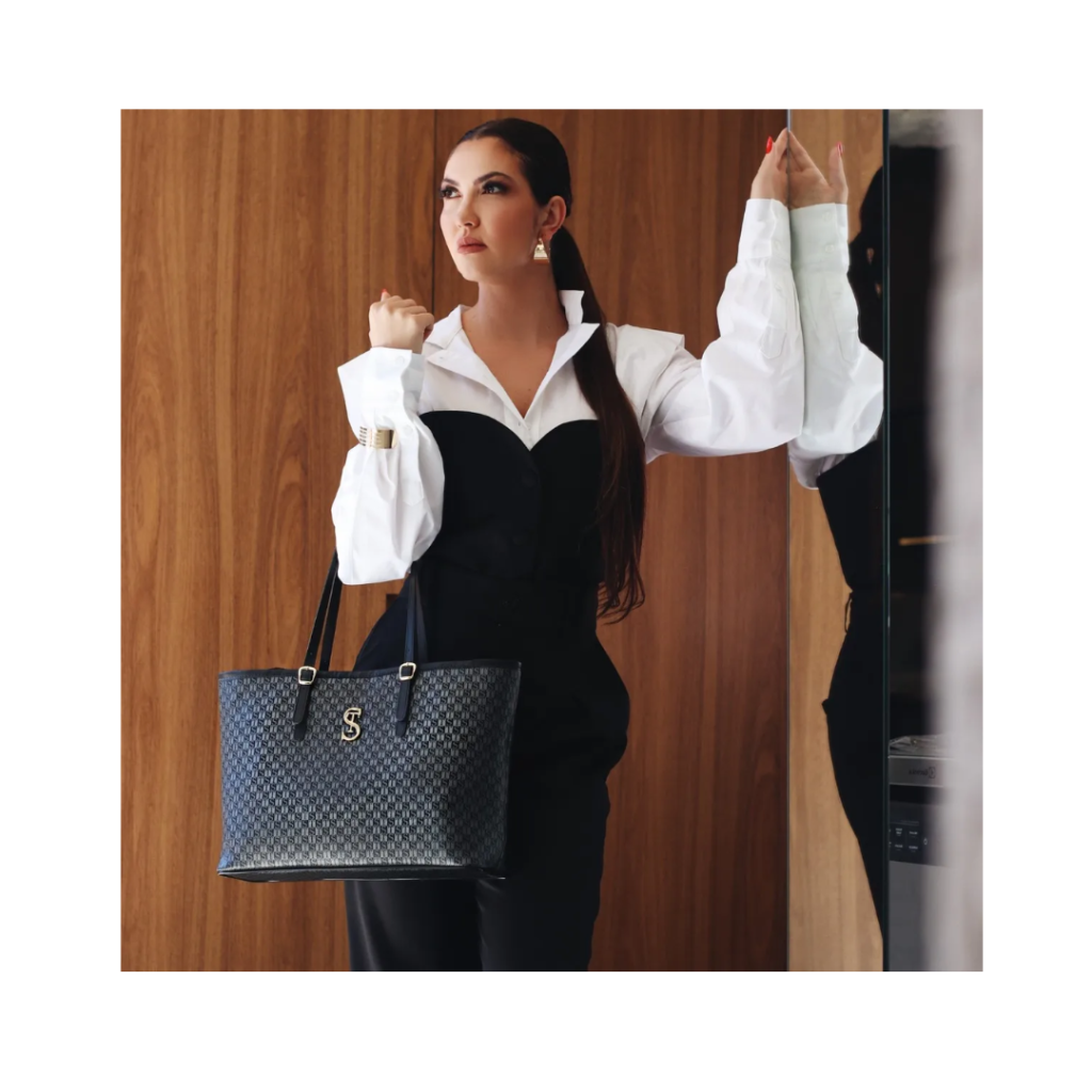Bolsa Grande Feminina Blogueira De Lado Dubai