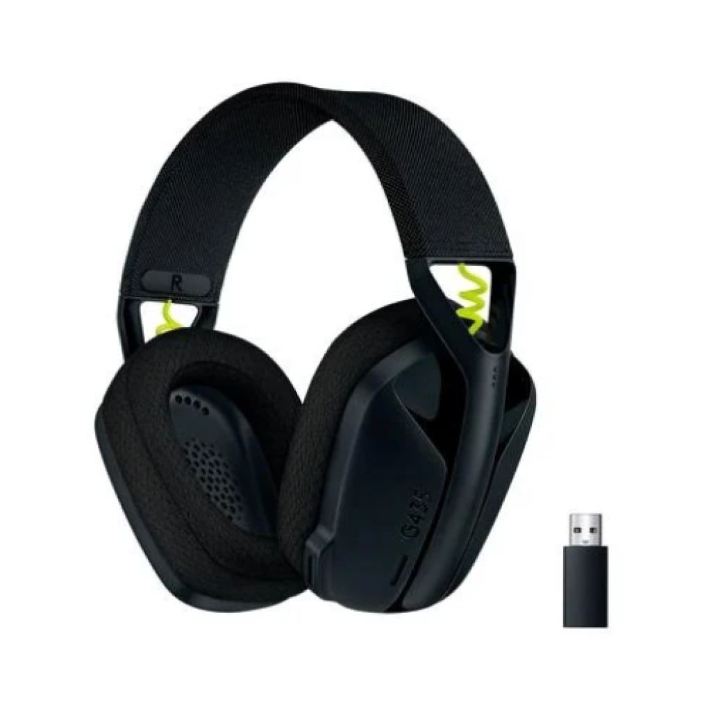 Headset Gamer Sem Fio Logitech G435 Lightspeed Bluetooth Dolby Atmos PC PS5 PS4 Mobile USB