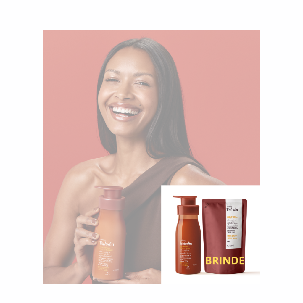 Kit Creme Nutrição Radiante Tododia Jambo Rosa e Flor de Caju com Refil (2 produtos)