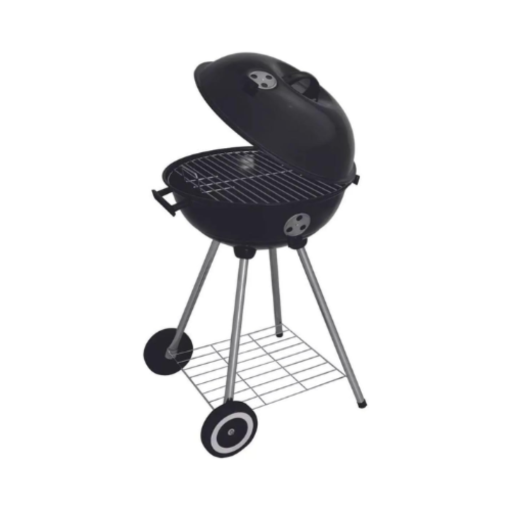 Churrasqueira a Bafo Mor Guarapari Esmaltada 46cm com Rodas e Regulador de Ar