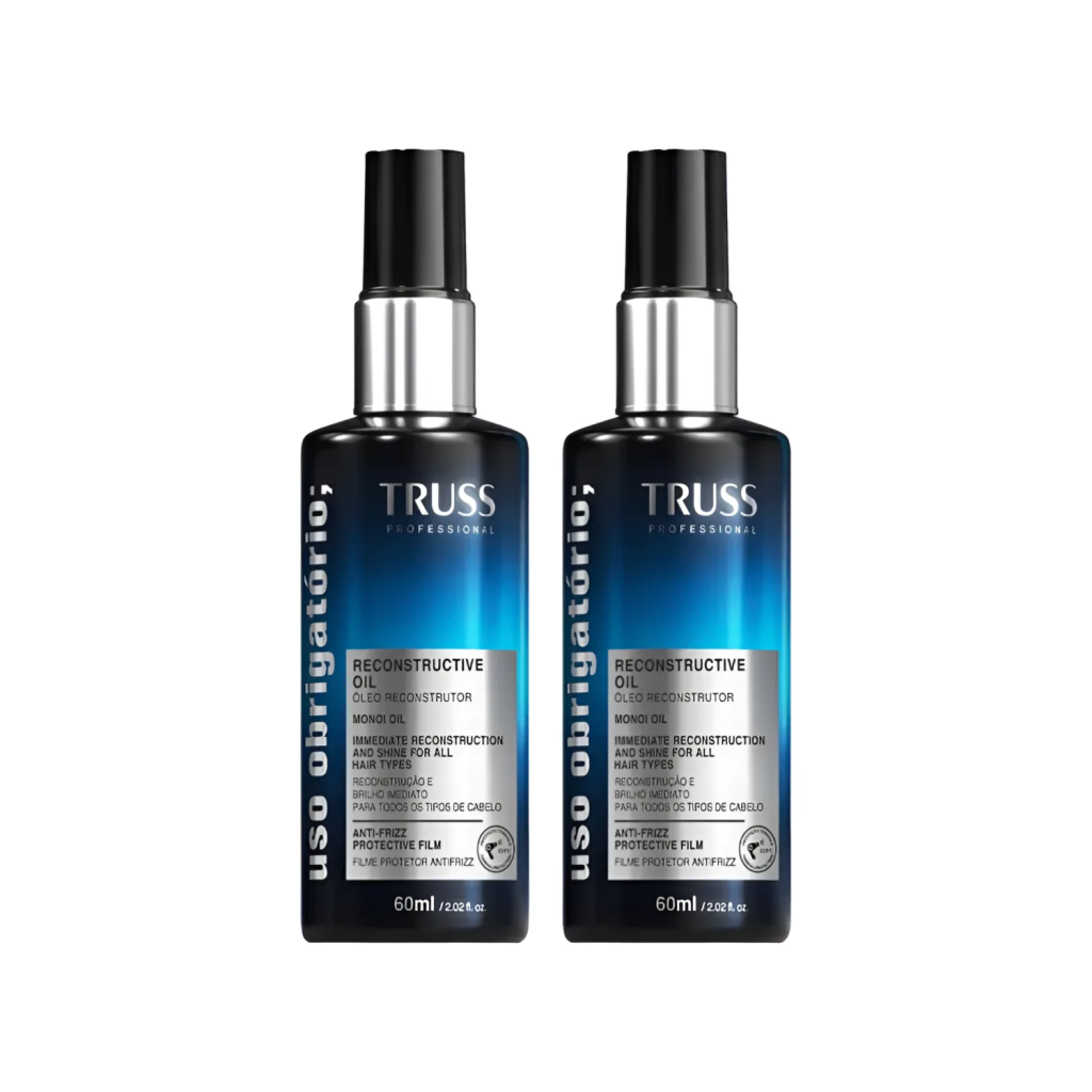 Kit 2 Truss Uso Obrigatório Óleo Capilar Reconstrutor 60ml
