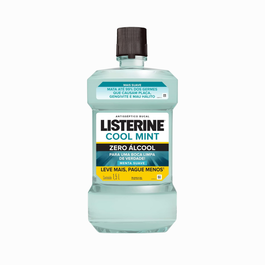 Listerine Cool Mint Enxaguante Bucal Sem Álcool, 1,5l