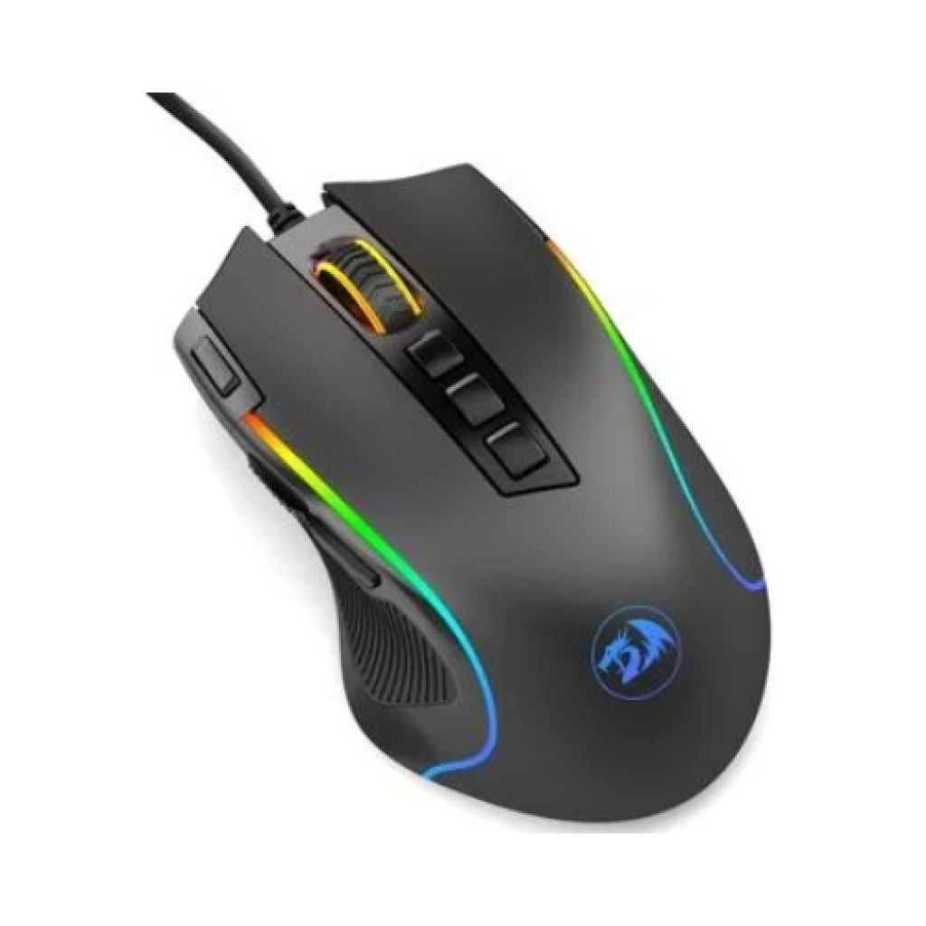 Mouse Gamer Redragon Predator, Chroma RGB, 8000DPI, 9 Botões, Preto - M612