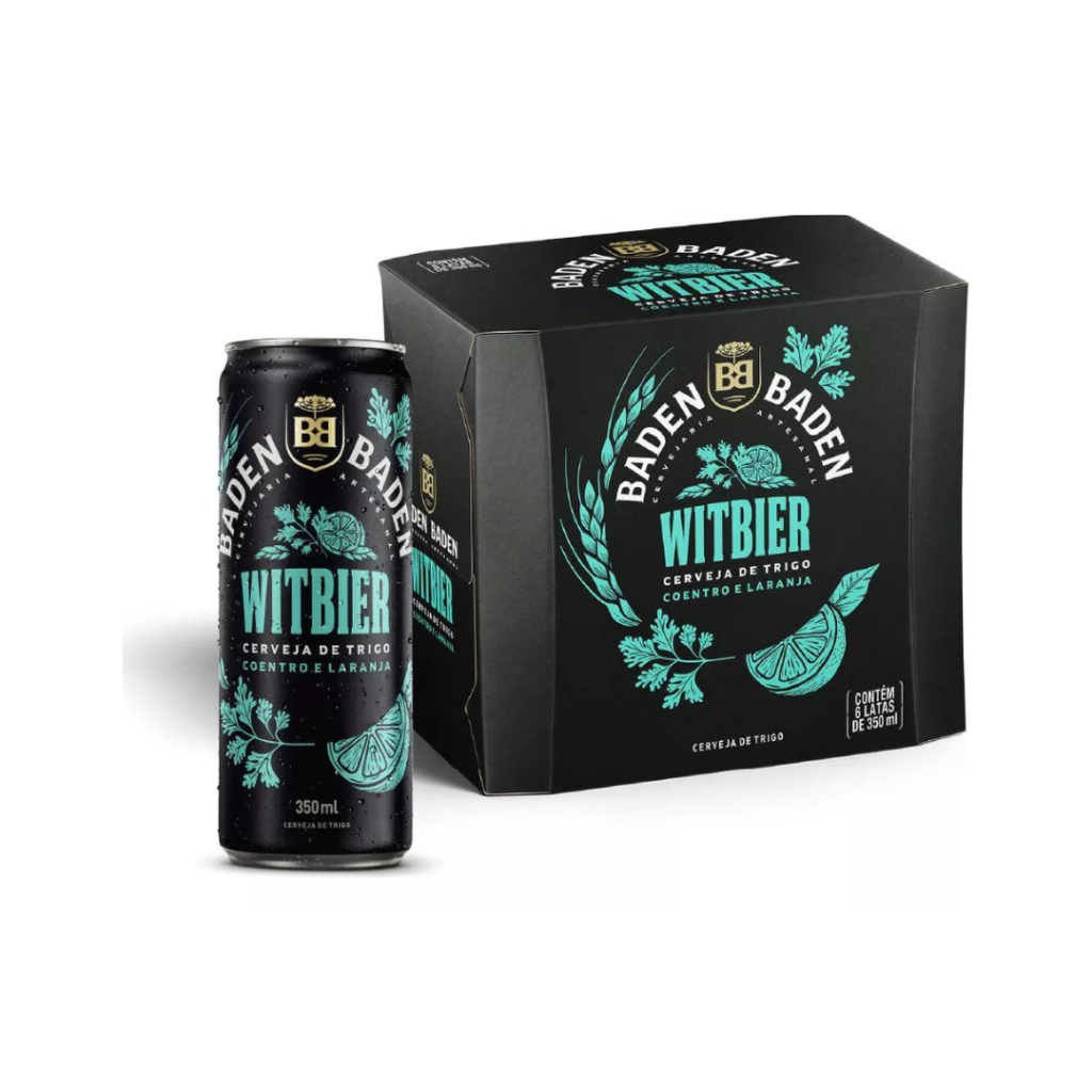 Pack Cerveja Baden Witbier Lata 350ml Com 6 Unidades