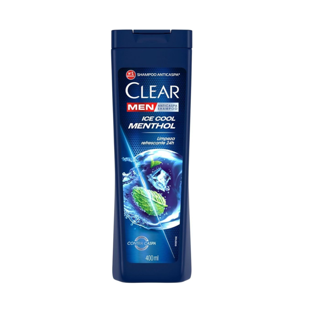 Clear Shampoo Men Anticaspa Ice Cool Menthol 400Ml