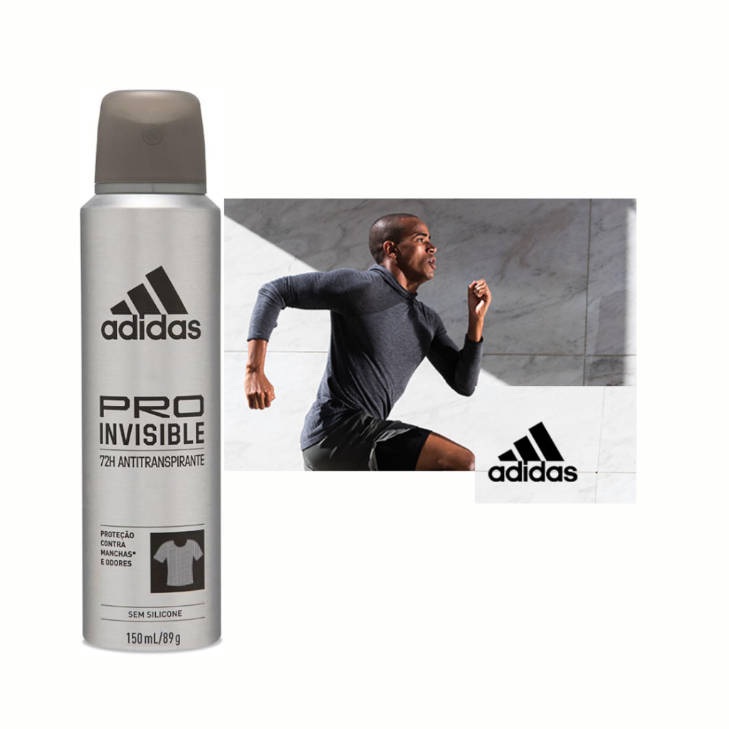 Adidas Pro Invisible - Desodorante Masculino, 150Ml, 1 Unidade