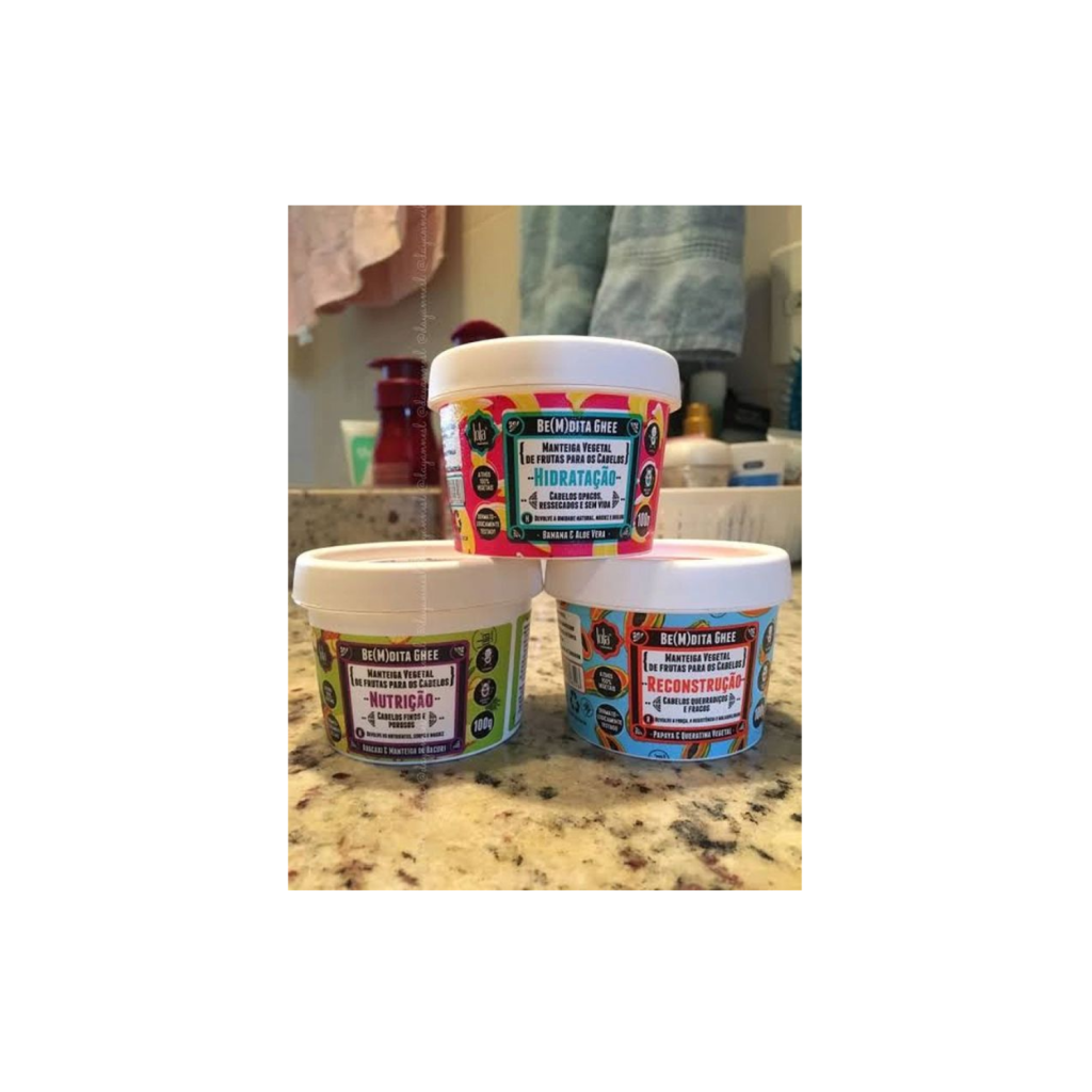 Kit Cronograma Capilar Be(m) dita Ghee 3 Produtos, Lola Cosmetics
