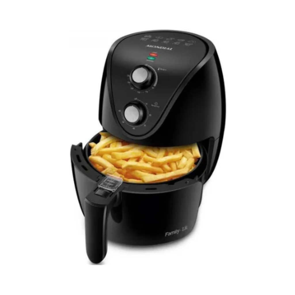Fritadeira Elétrica Air Fryer Mondial AF-35-BF 3,5L Preta 110V com Antiaderente Duraflon
