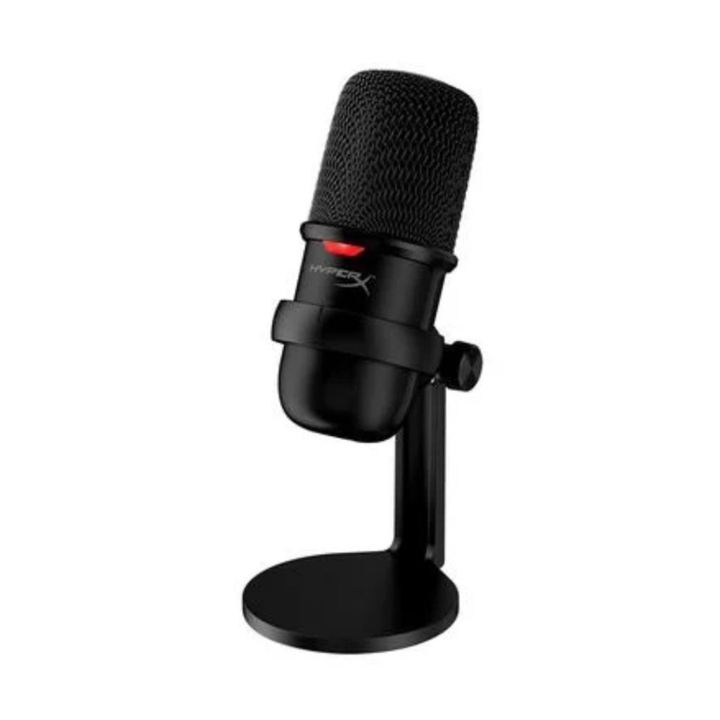 Microfone HyperX Solocast Podcast, USB, Pedestal Ajustável, Compatível PS4, PS5, Mac e PC - 4P5P8AA