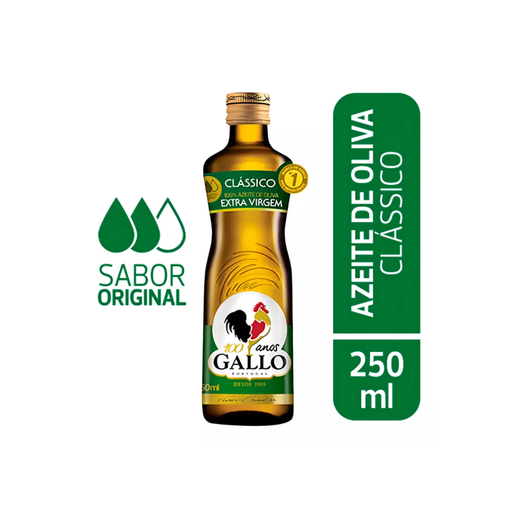 Azeite de Oliva Extra Virgem Clássico Português Gallo Vidro 250ml