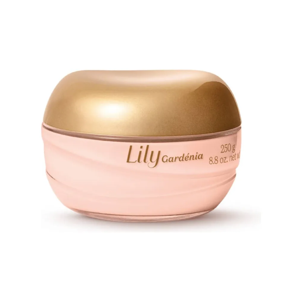 Creme Acetinado Hidratante Corporal Lily Gardénia 250g Fragrância Neutra