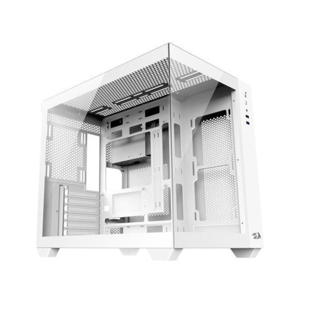 Gabinete Gamer Redragon Wideload Lite, Mid Tower, ATX e M-ATX, Lateral e Frontal em Vidro Temperado, Branco - CA-604W