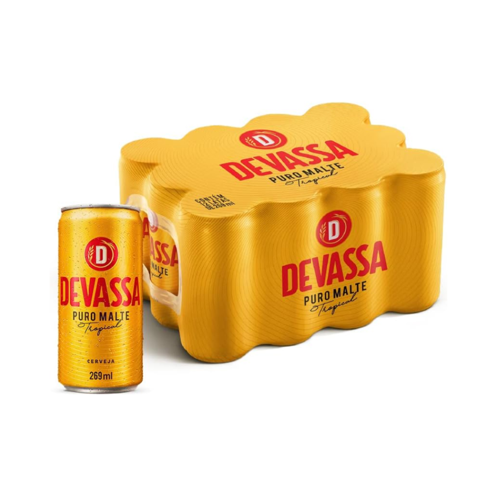 Cerveja Devassa Puro Malte, Pack 12 Latas de 269ml