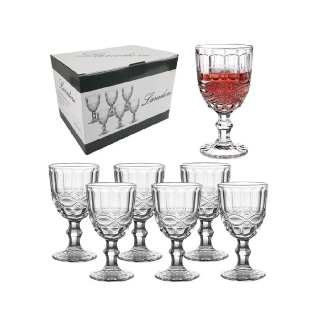 Jogo 6 Taças Vidro 330ml