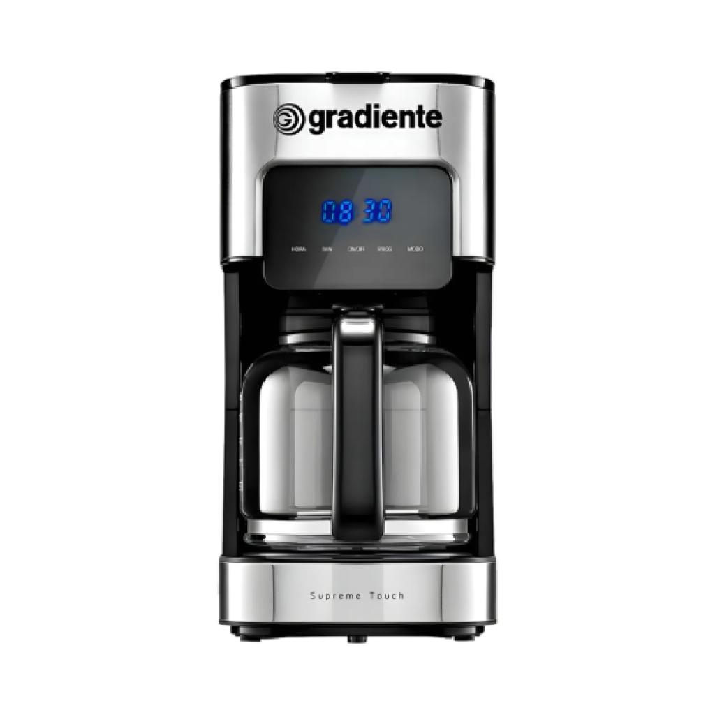 Cafeteira Digital Programável Gradiente Supreme Touch PGCA013 1,5L Inox 800W 127V