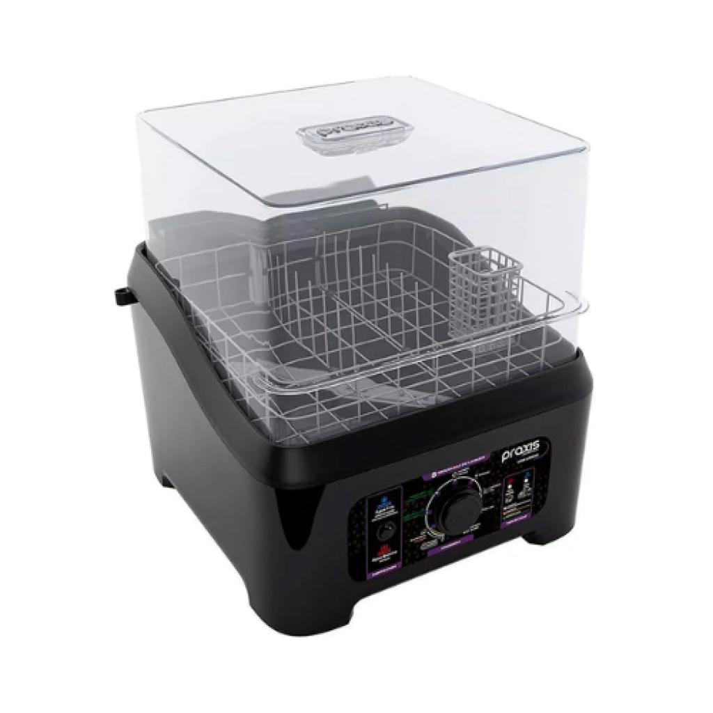 Lava-Louças Portátil Praxis LLPP, Semi-Automática, 127V, Água Quente, Preta