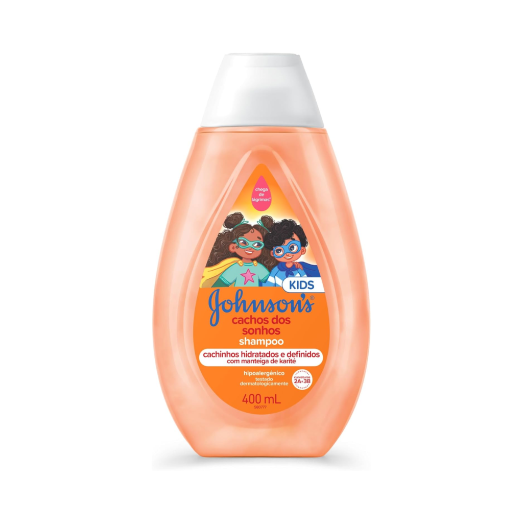 Shampoo Johnson's Baby Infantil Para Cabelos Cacheados Cachos Dos Sonhos, 400ml