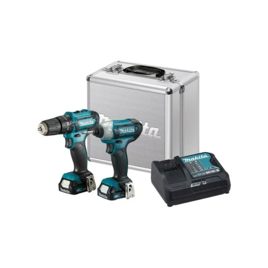 Kit Clx228sax Furadeira/Parafusadeira Hp333d Chave Impacto Td110d Makita Cor Azul-turquesa 110V/220V