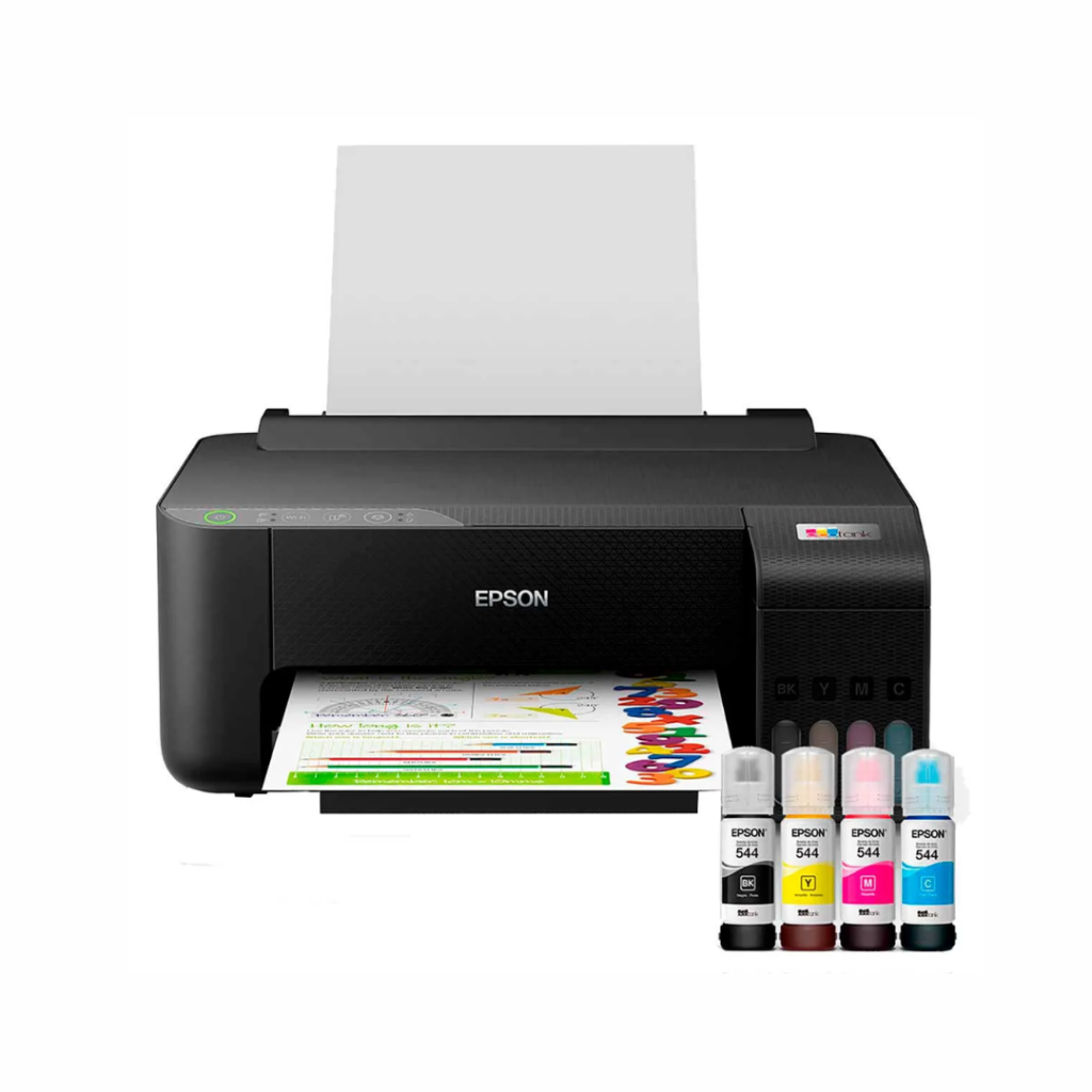 Impressora Epson EcoTank L1250 Tanque de Tinta Colorida Wi-Fi Bivolt Preta