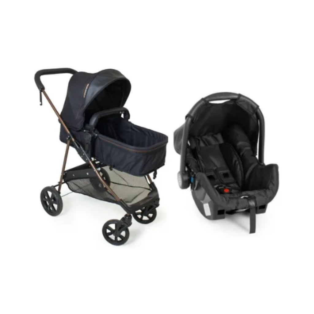 Carrinho de Bebê Galzerano Napoli Travel System com Bebê Conforto 15kg Cobre