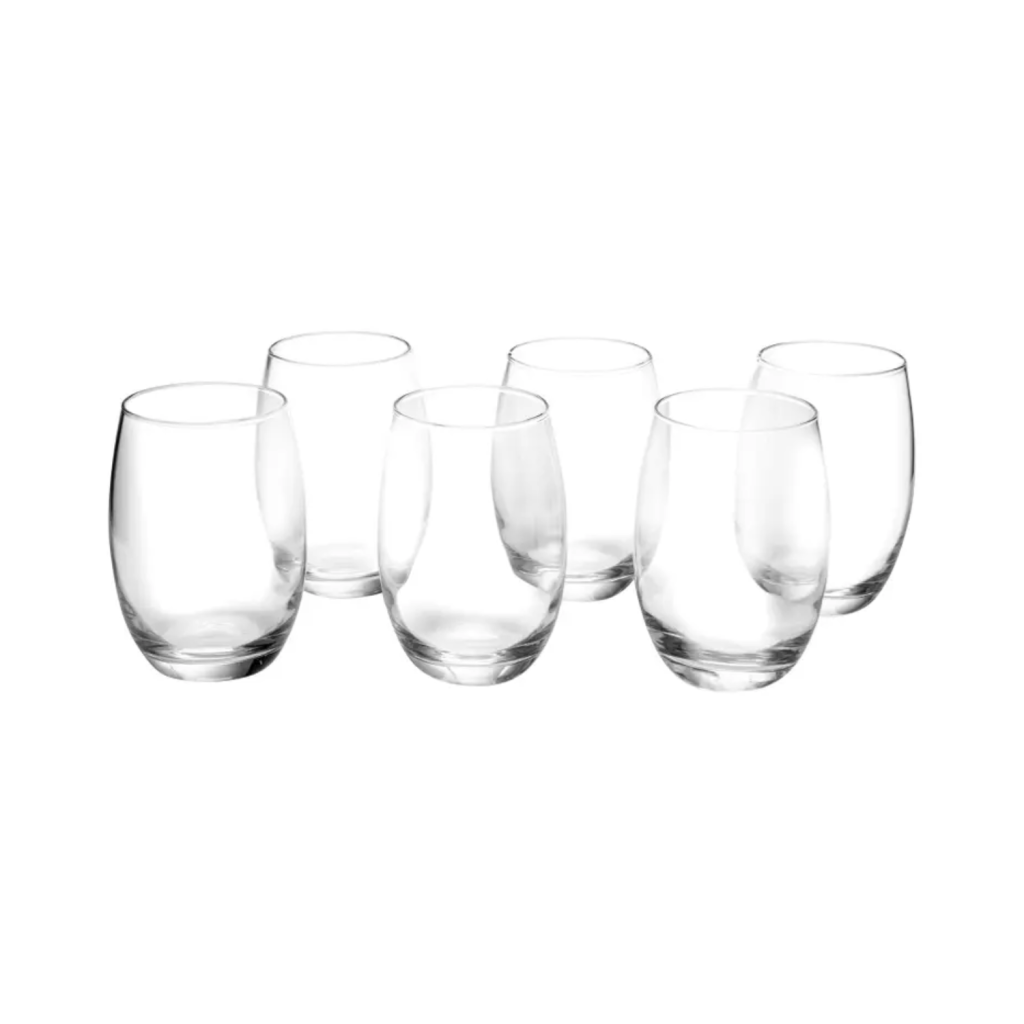 Jogo de Copos de Vidro 6 Peças 465ml Nadir - SM Aruba