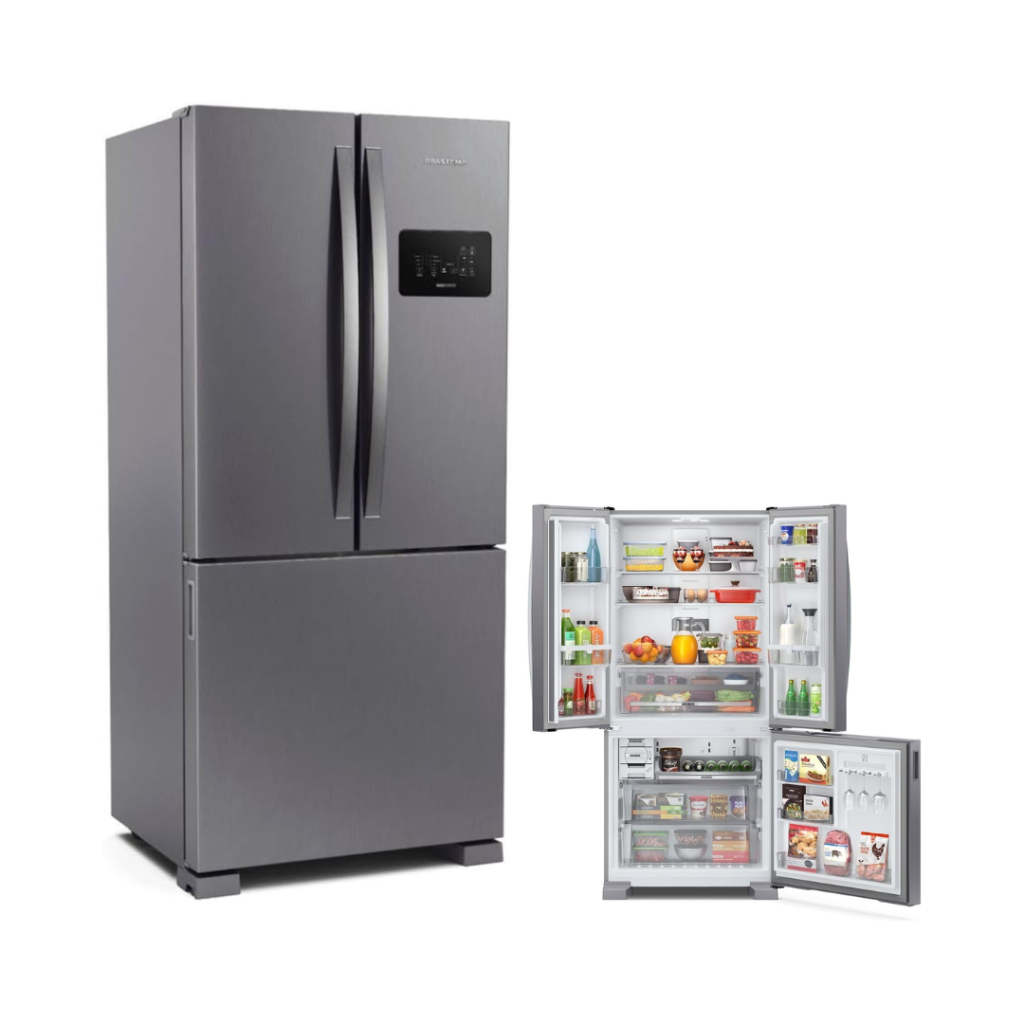 Geladeira Brastemp French Door Frost Free A+++ 554l Inox Bro85ak - 220v