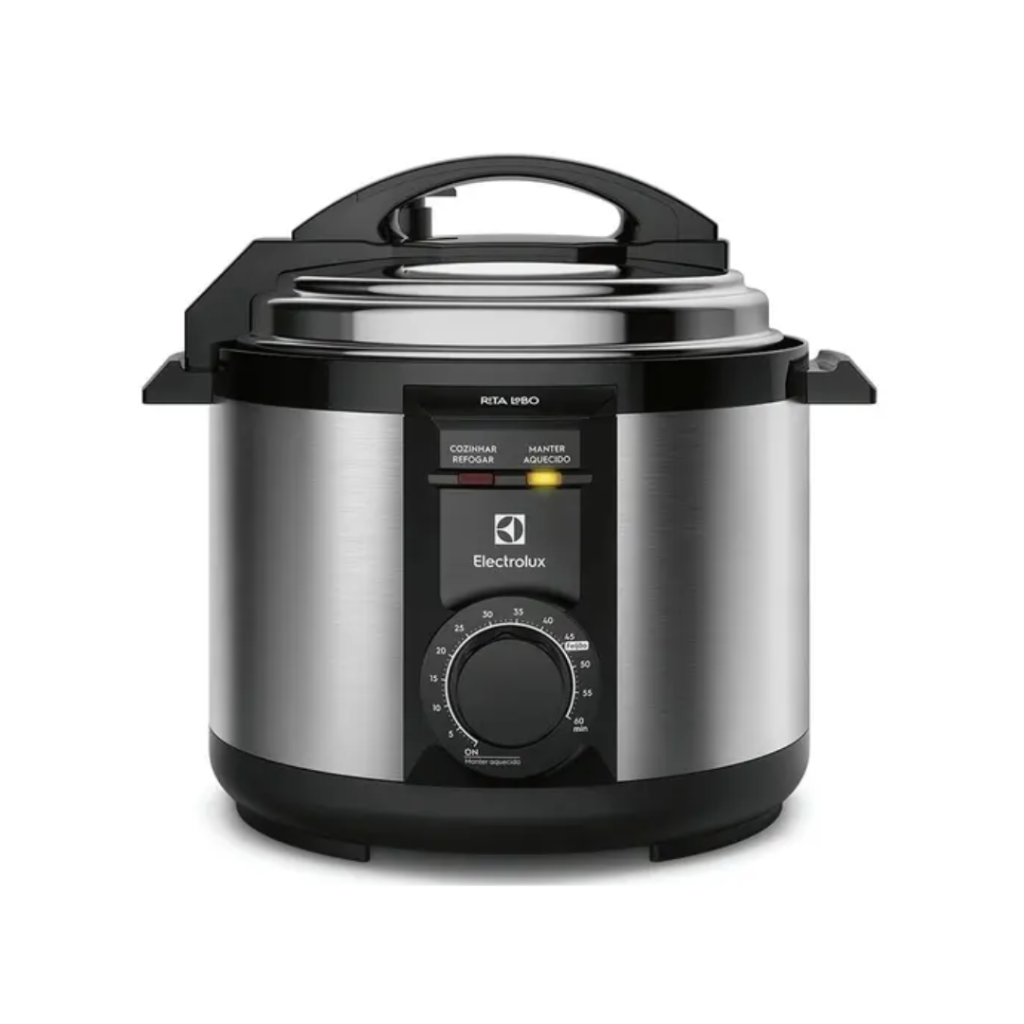 Panela de Pressão Elétrica Electrolux por Rita Lobo 5L Preta Efficient c/ Timer (PCE20)