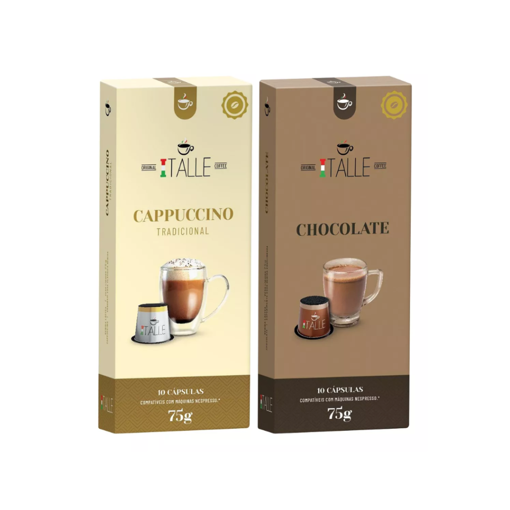 Kit 20 Capsulas Chocolate Cappuccino Nespresso