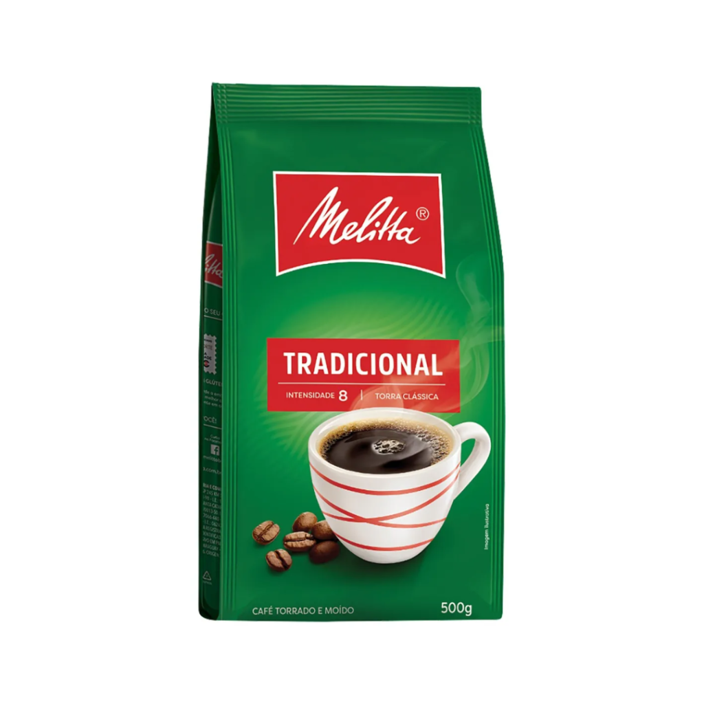 Café  MelittaTorrado e Moído Tradicional 500g