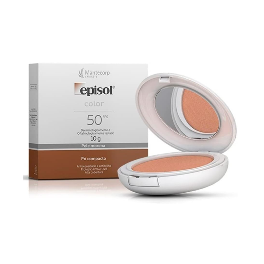 Pó Compacto Protetor Solar Mantecorp Skincare - Episol Color FPS 50
