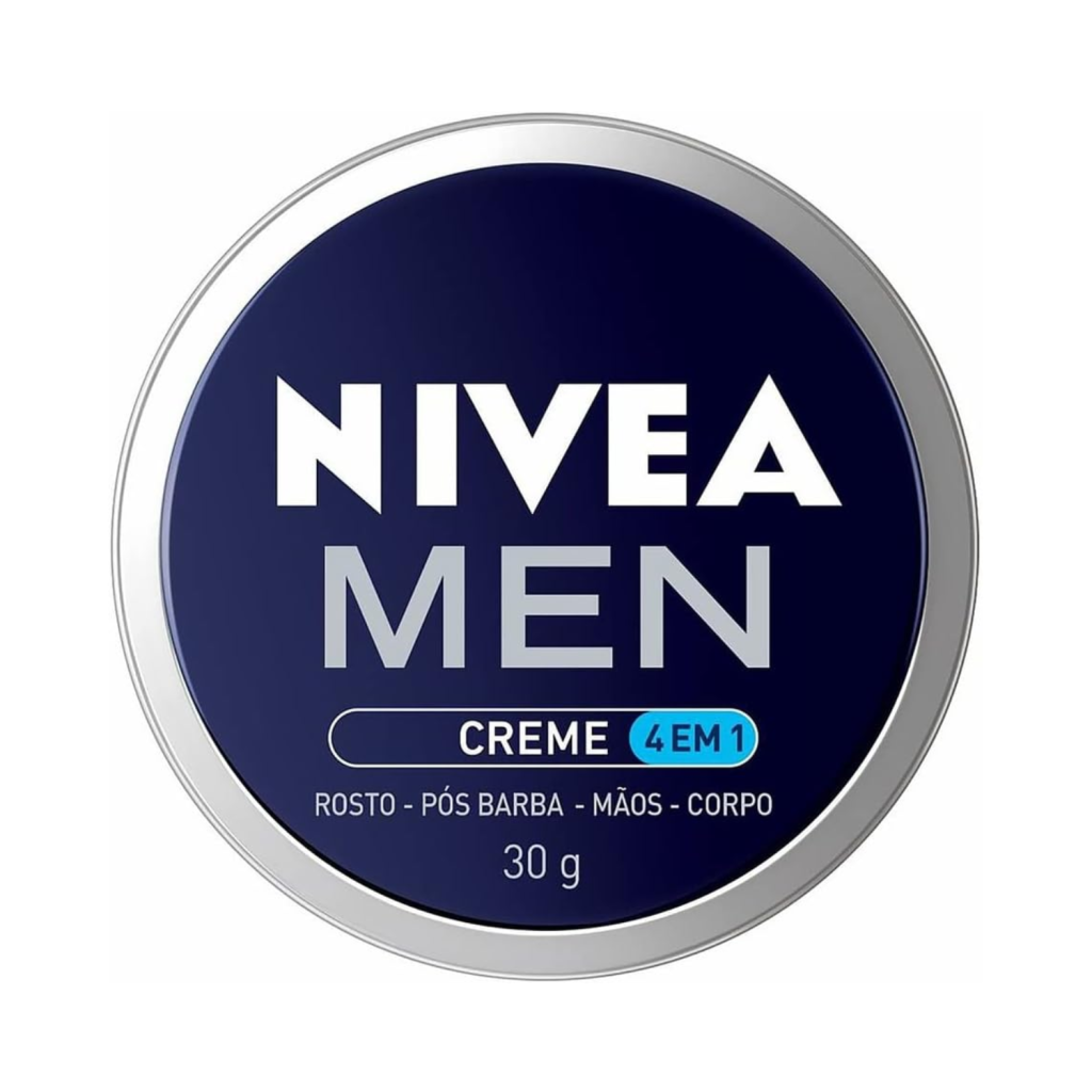 NIVEA MEN Creme 4 em 1 30g - Hidratação intensa, evita ressecamento, com vitamina E, textura creme, rápida absorção