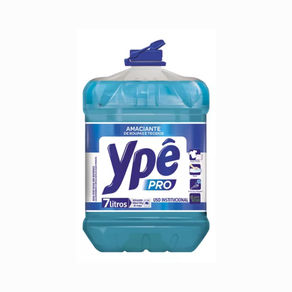 Amaciante de Roupas e Tecidos Ypê Pro 7L
