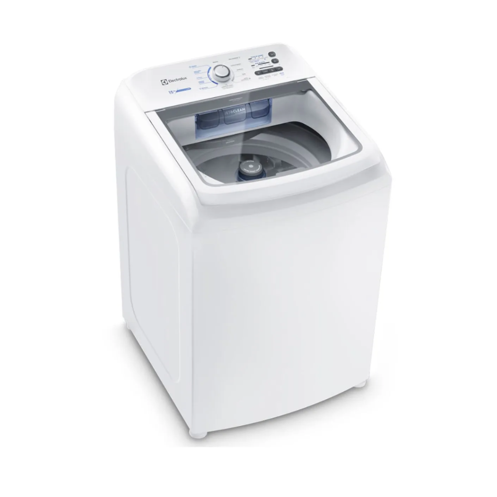 Máquina de Lavar Electrolux 15kg Branca Essential Care com Cesto Inox e Jet&Clean (LED15)