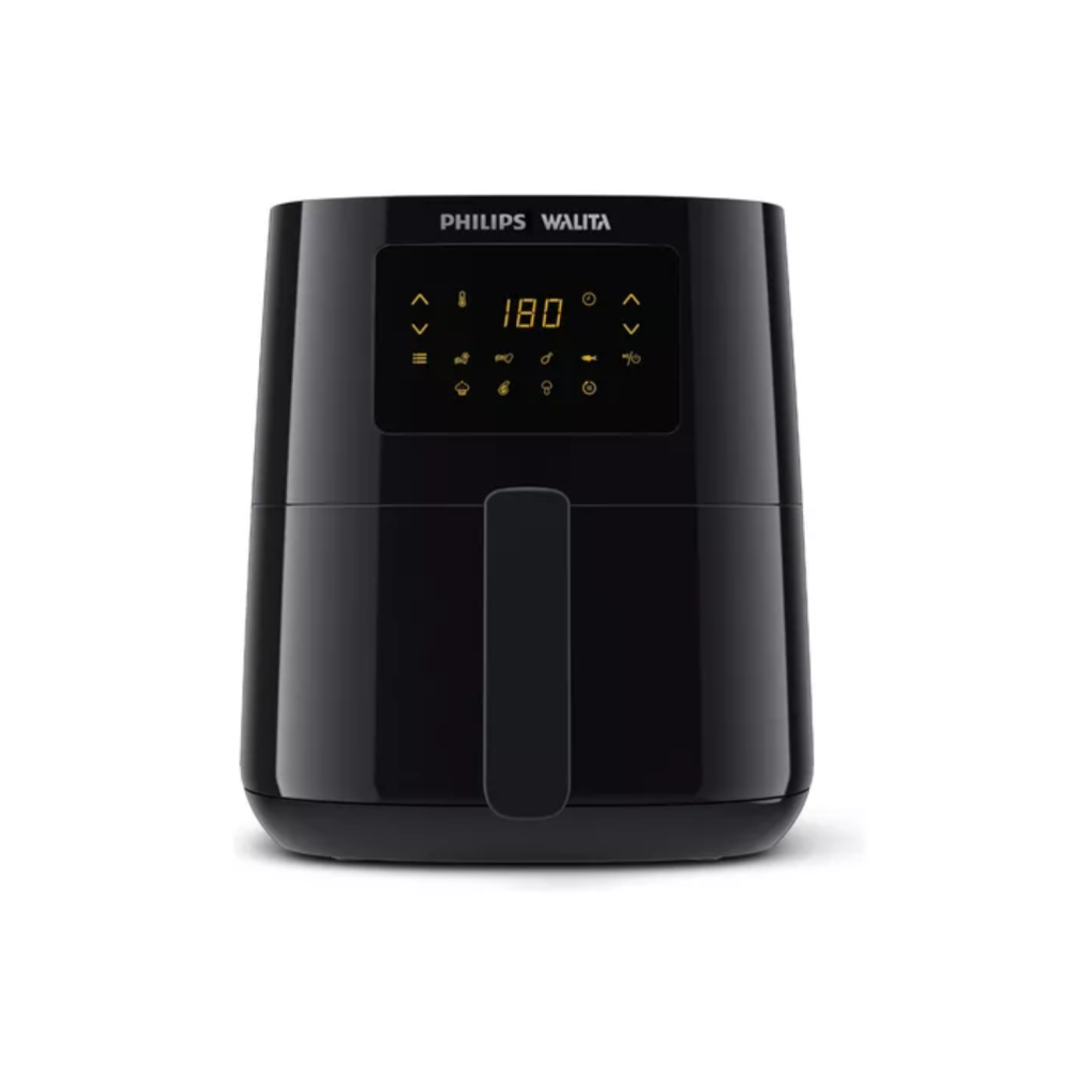 Fritadeira elétrica airfryer Philips Walita essential XL Ri9270 painel digital potência 2000W 6,2 litros preta 110v