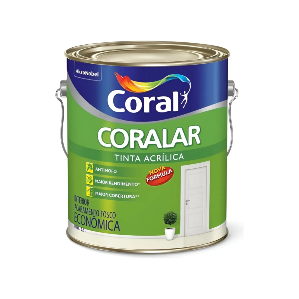 Tinta Coralar Anti Mofo Acrílica 3,6l Escolha Sua Cor
