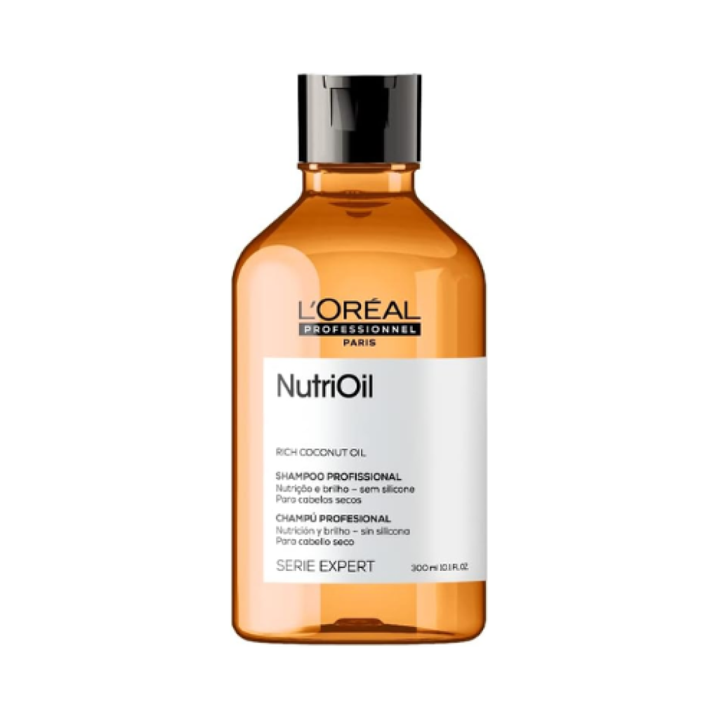 L'Oréal Professionnel Shampoo NutriOil 300ml – Nutrição com Óleo de Coco para Todos os Cabelos