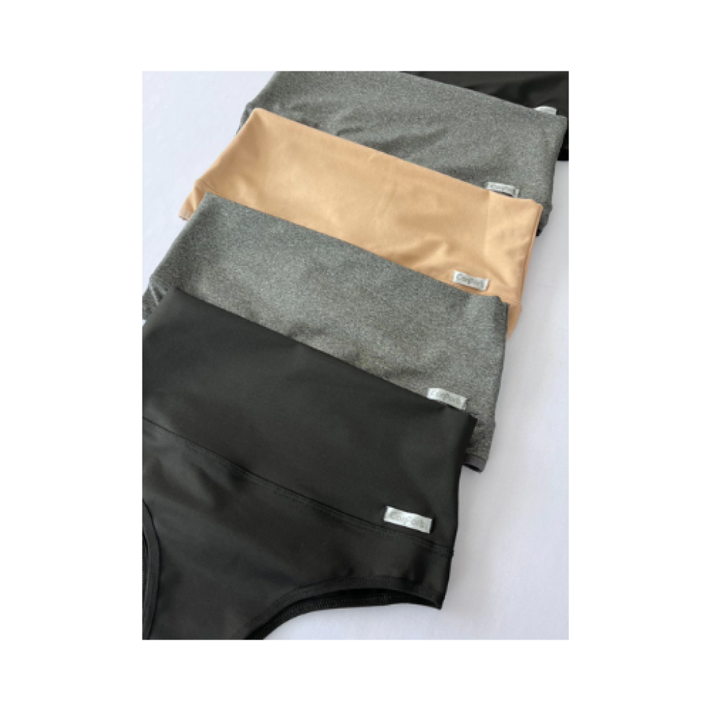 Kit 3 Calcinhas Modeladoras Femininas Cintura Alta Redutora com Cós Reforçado Sem Marca