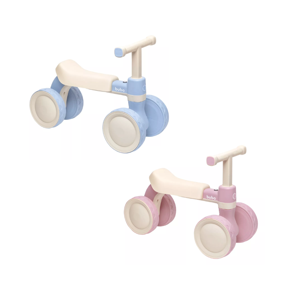 Bicicleta De Equilíbrio Buba 4 Rodas Com Som Sem Pedal