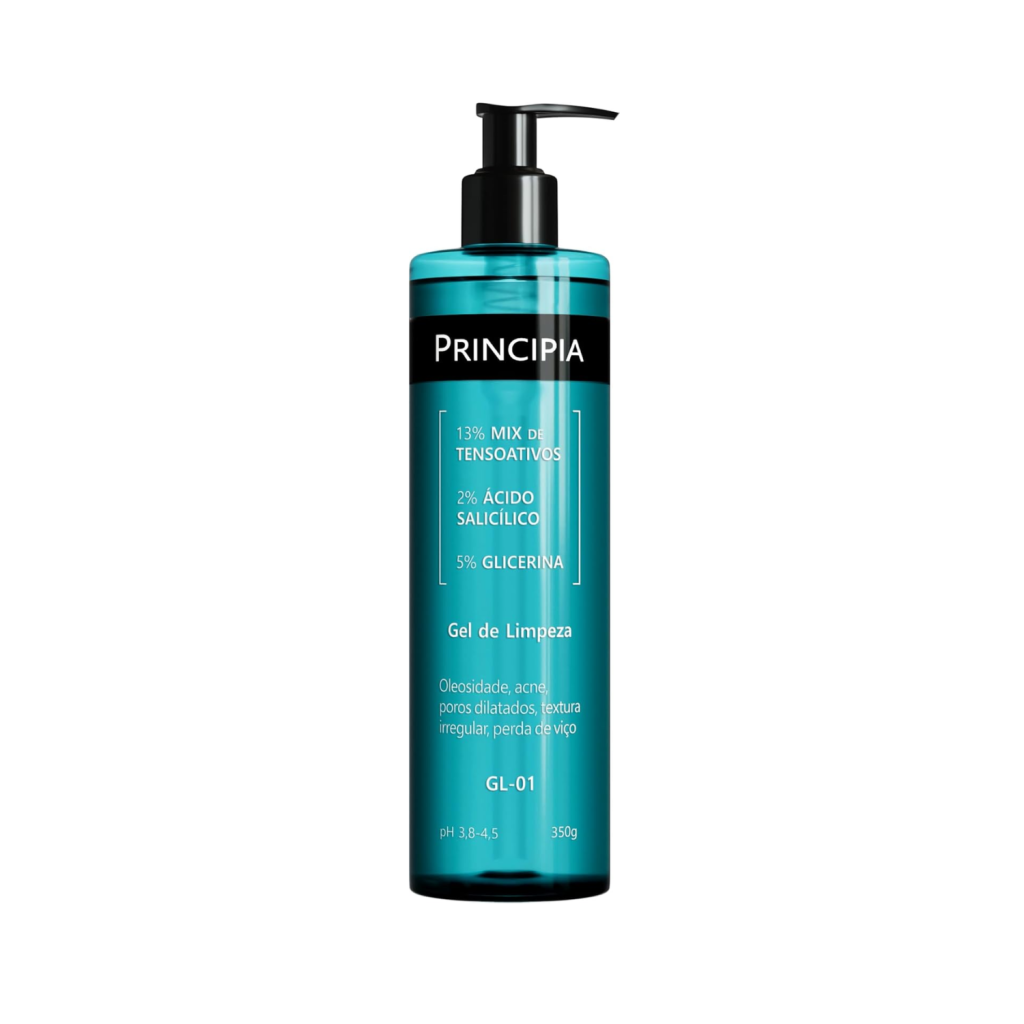 Gel de Limpeza Facial PRINCIPIA, 2% Ácido Salicílico + 5% Glicerina GL-01 com 350g
