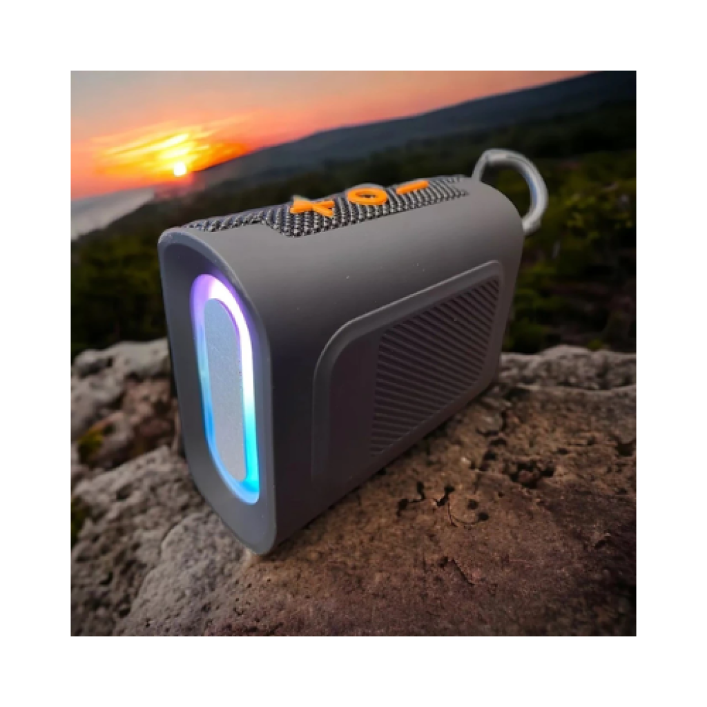 Caixa de Som Bluetooth GO 4 Pro Portátil 1200mAh com Rádio FM, RGB e TWS à Prova d'Água
