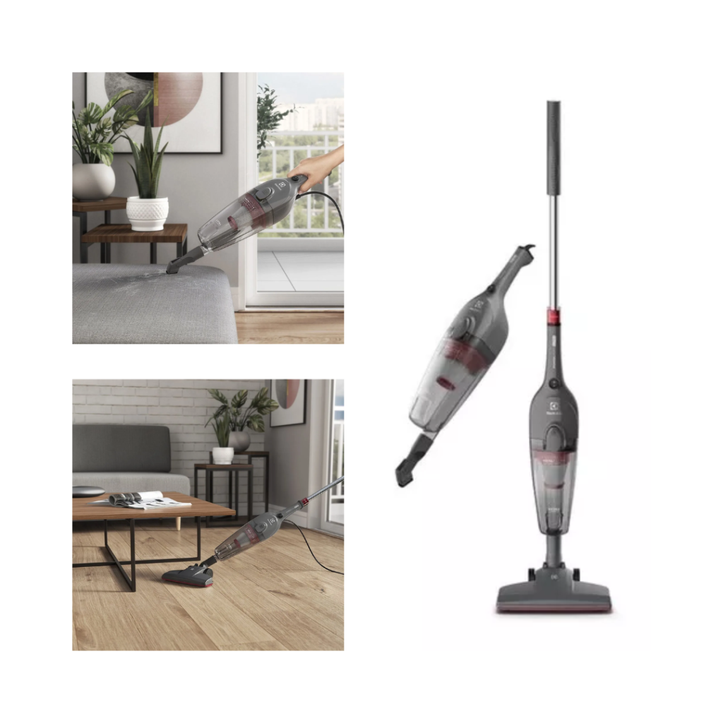 Aspirador de Pó Vertical com Fio Electrolux 1450W 2 em 1 Ultra Filtro HEPA Cinza (STK15)
