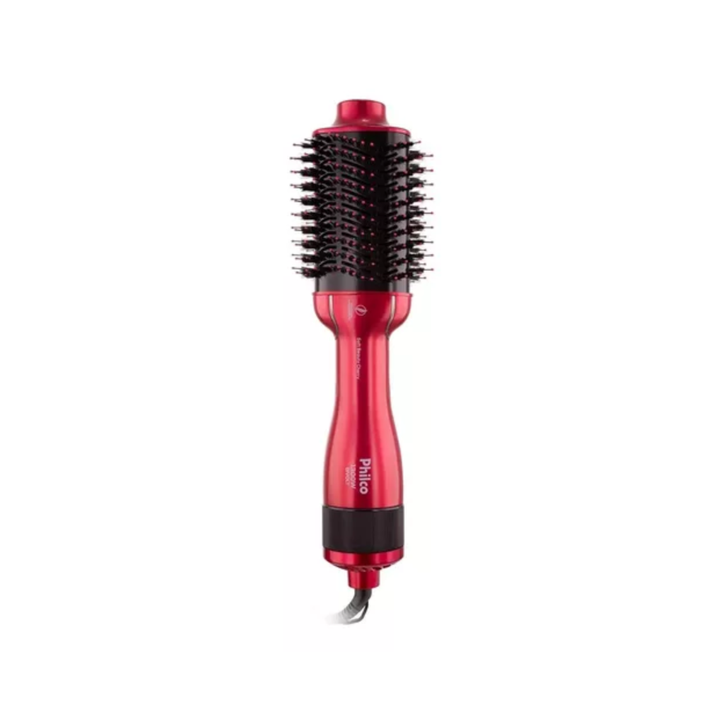 Escova Secadora de Cabelos Soft Beauty Cherry Philco Pec13 1300w 4 em 1 seca, alisa, modela e dá volume Bivolt