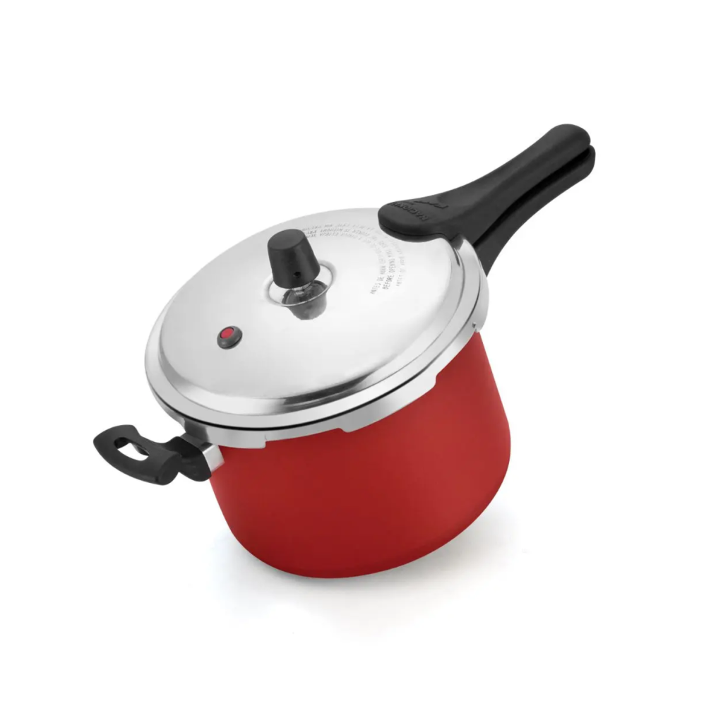 Panela De Pressão Fechamento Externo Vermelho 4,5l