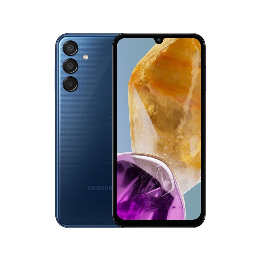 Galaxy M15 5G, 6.000mAh, Câmera Tripla até 50MP, 128GB - Azul escuro